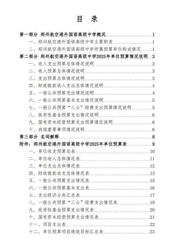 2025年度郑州航空港外国语高级中学单位预算公开报告 (2)_01