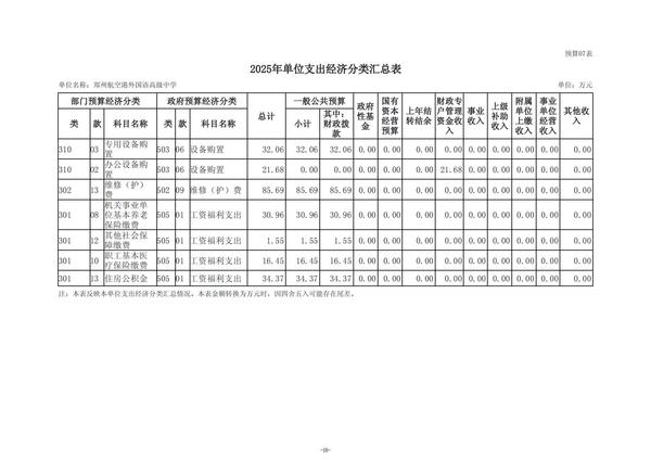 2025年度郑州航空港外国语高级中学单位预算公开报告 (2)_19